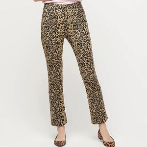 NWOT J. Crew Kickout Leopard Print Crop
